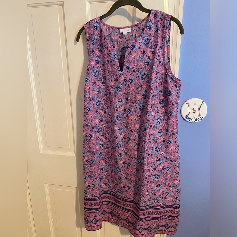 J. Jill sleeveless linen dress. Unworn
